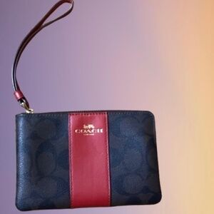 Coach Leather Wristlet Purse